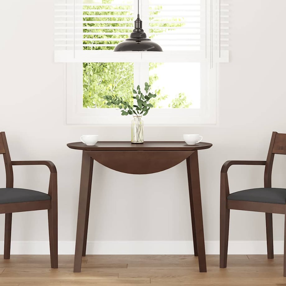 vidaXL Stół jadalny Brązowy lite drewno guma