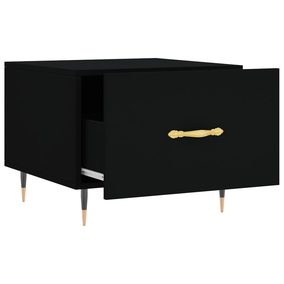 vidaXL Stoliki kawowe, 2 szt., czarne, 50x50x40 cm