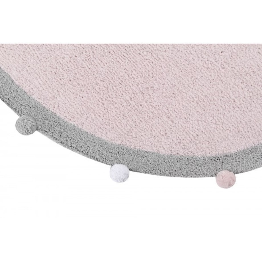 Dywan Bawełniany Bubbly Soft Pink Ø120 cm Lorena Canals
