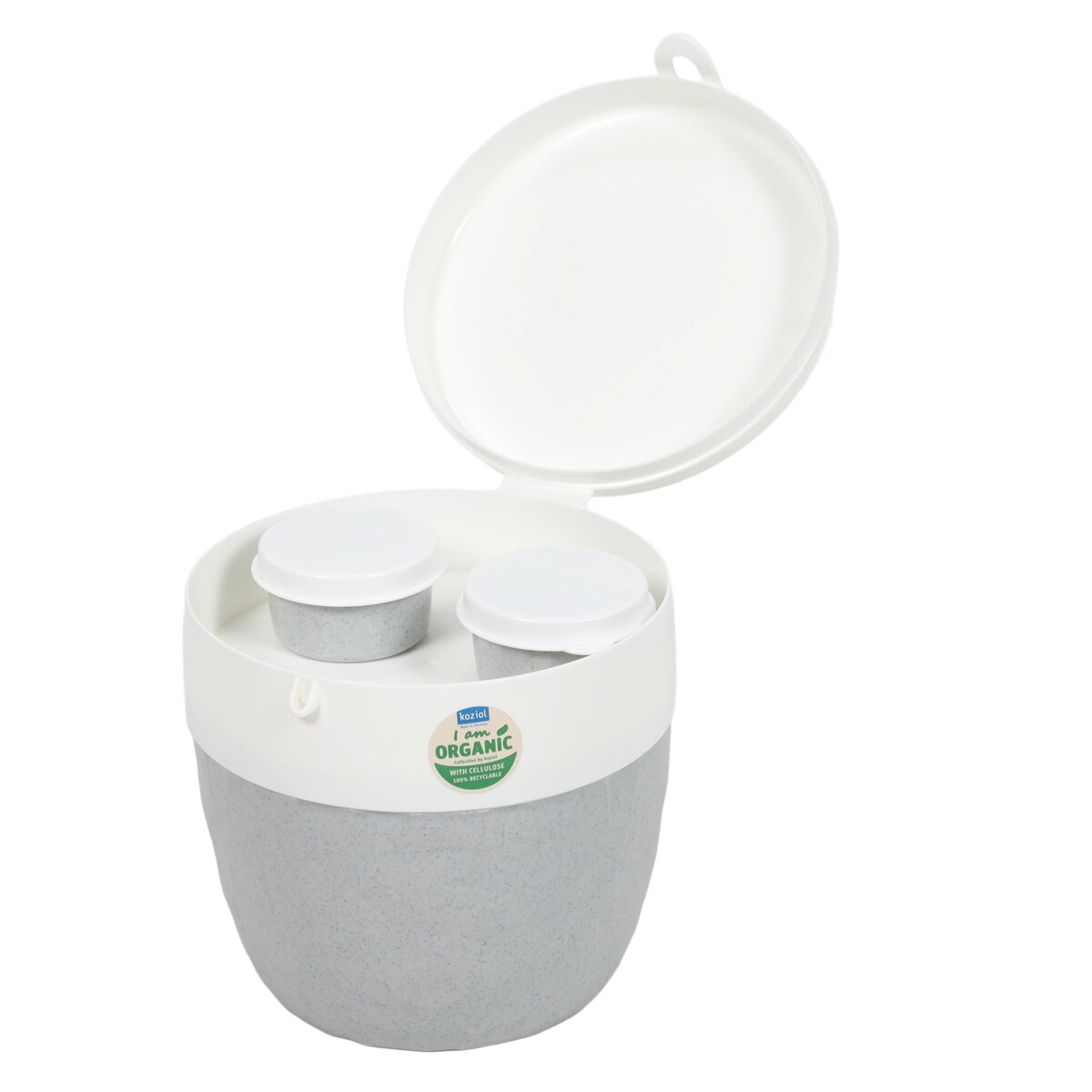 Śniadaniówka, pojemnik na sałatkę i sos BENTOBOX L, 3 elementy, KOZIOL