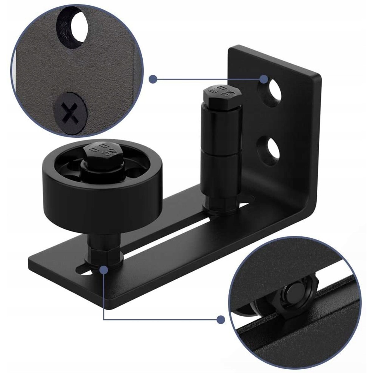 Prowadnica Prowadzenie Prowadnik Dolny Do Drzwi Przesuwnych Rolka Barn Door