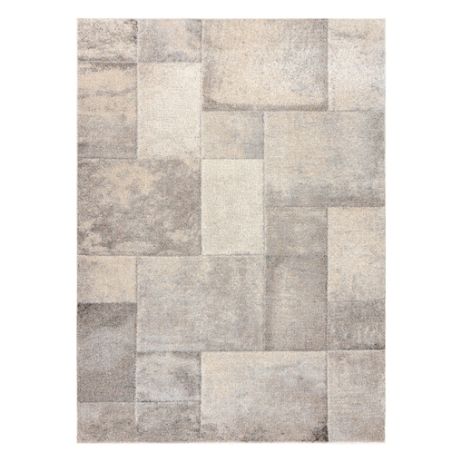 Dywan FUSION 1200 krem / beż - Geometryczny, 80x150 cm
