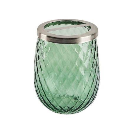 4-częściowy zestaw akcesoriów łazienkowych szklany zielony CANOA