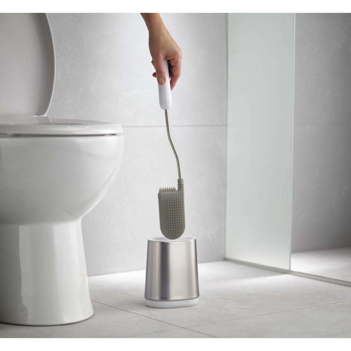 Szczotka do wc niska Lite Steel Flex, 43 x 12.5 x 9 cm, Joseph Joseph