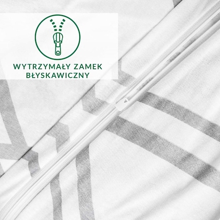 Pościel bawełniana 220x200 Kratka szara, biała z dzianiny jersey