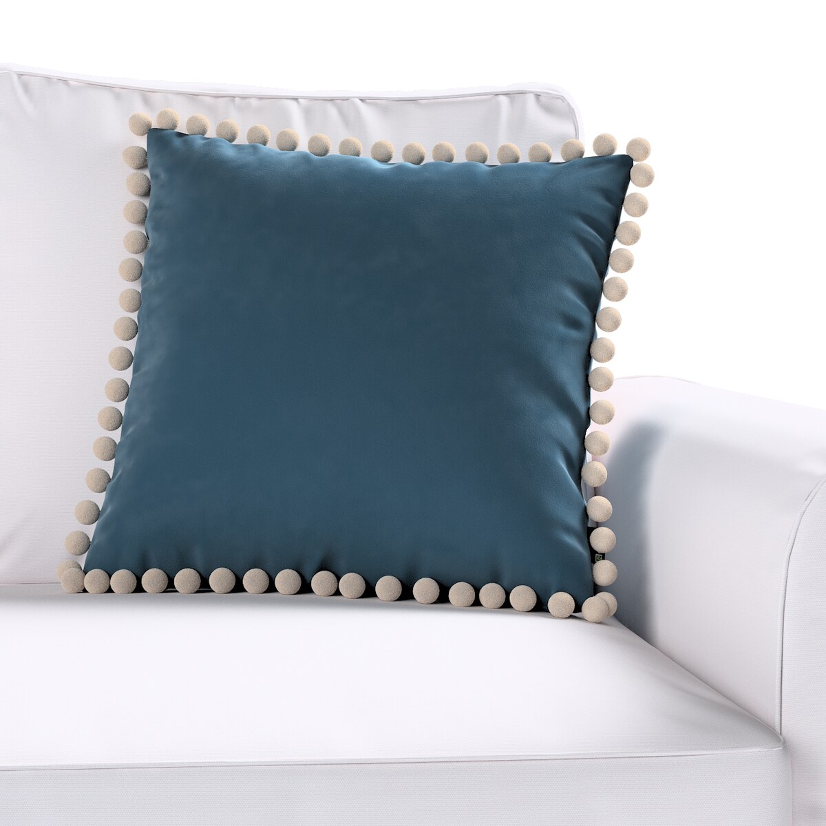 Poszewka Wera na poduszkę 45x45 pruski błękit