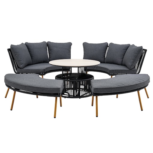 ZESTAW MEBLI OGRODOWYCH WYPOCZYNKOWYCH HOLAND 2W1