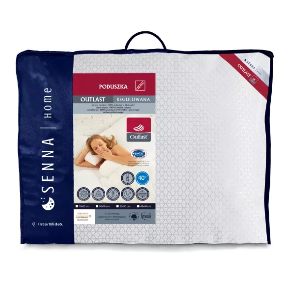 Poduszka regulowana 70x80 OUTLAST Senna Home