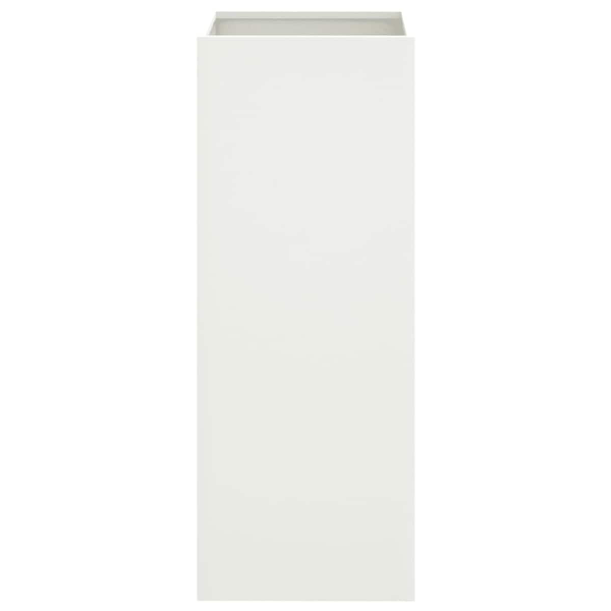 vidaXL Donica, biała, 32x29x75 cm, stal