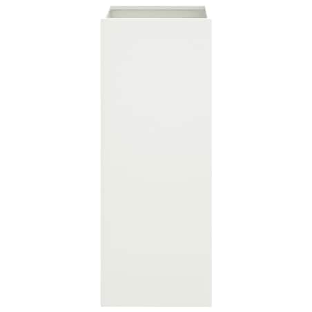 vidaXL Donica, biała, 32x29x75 cm, stal