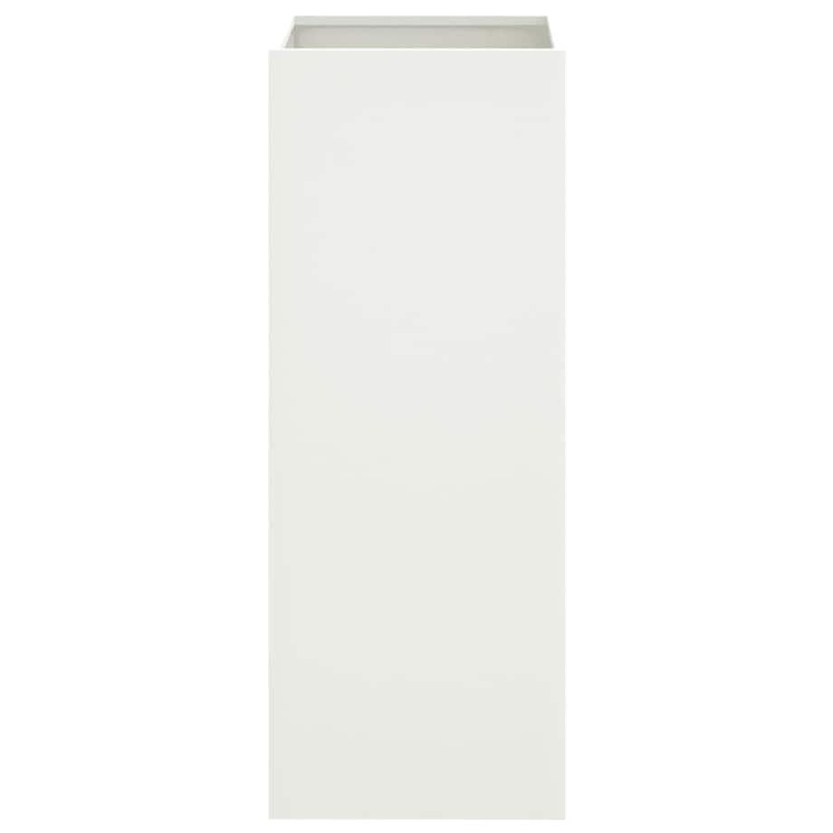 vidaXL Donica, biała, 32x29x75 cm, stal