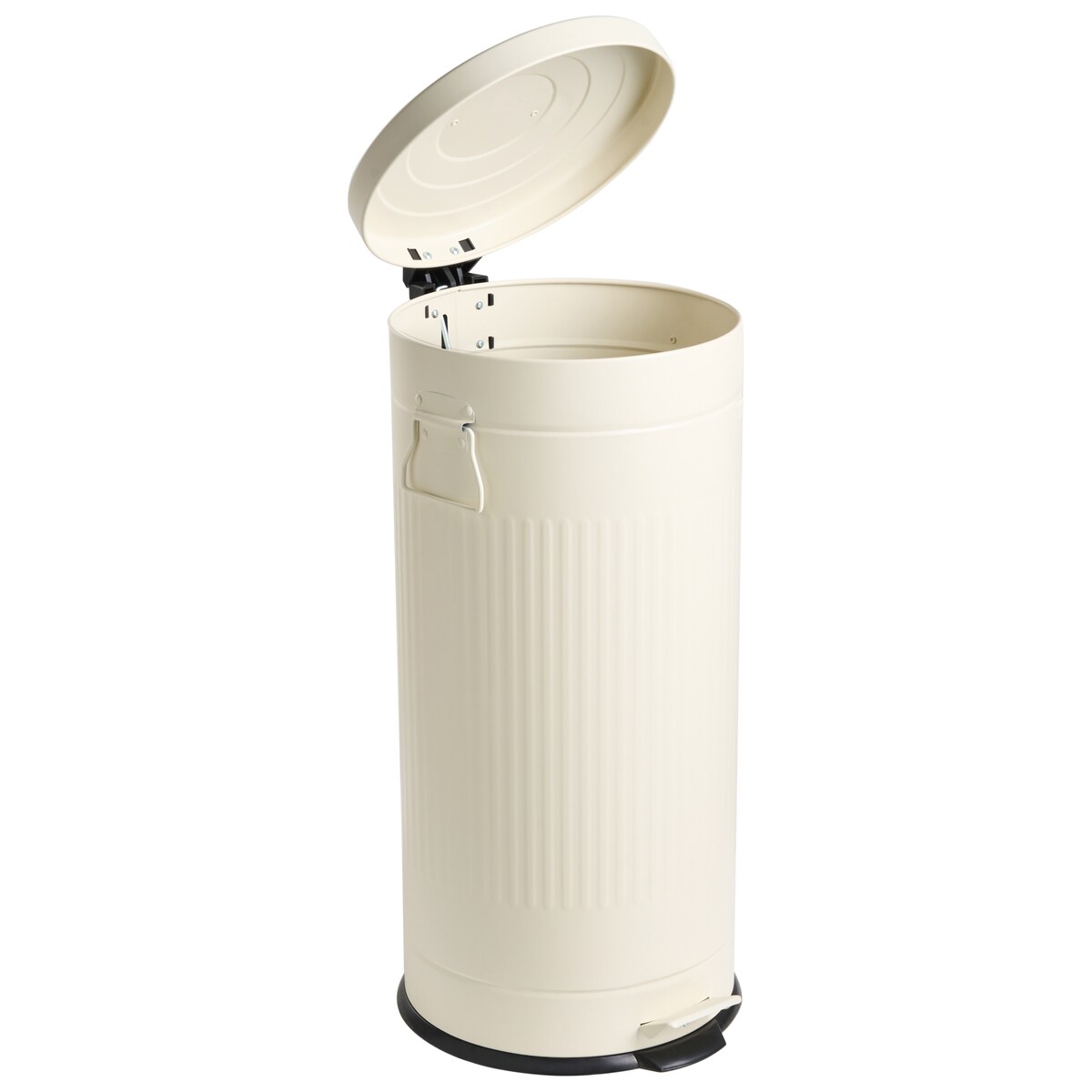 Kosz na śmieci z pedałem 30 L ECOAURA Metal Beżowy