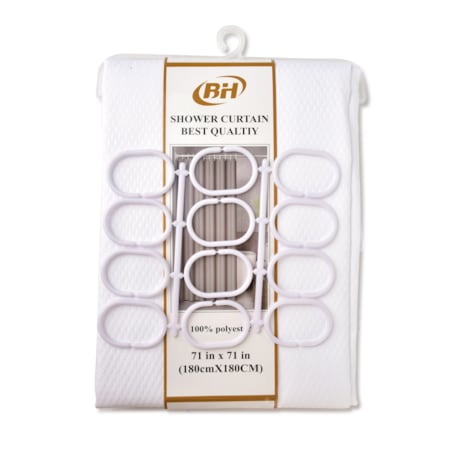 ZAC WHITE Zasłona prysznicowa 180x180cm