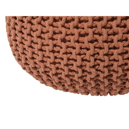Puf 40 x 25 cm brązowy CONRAD
