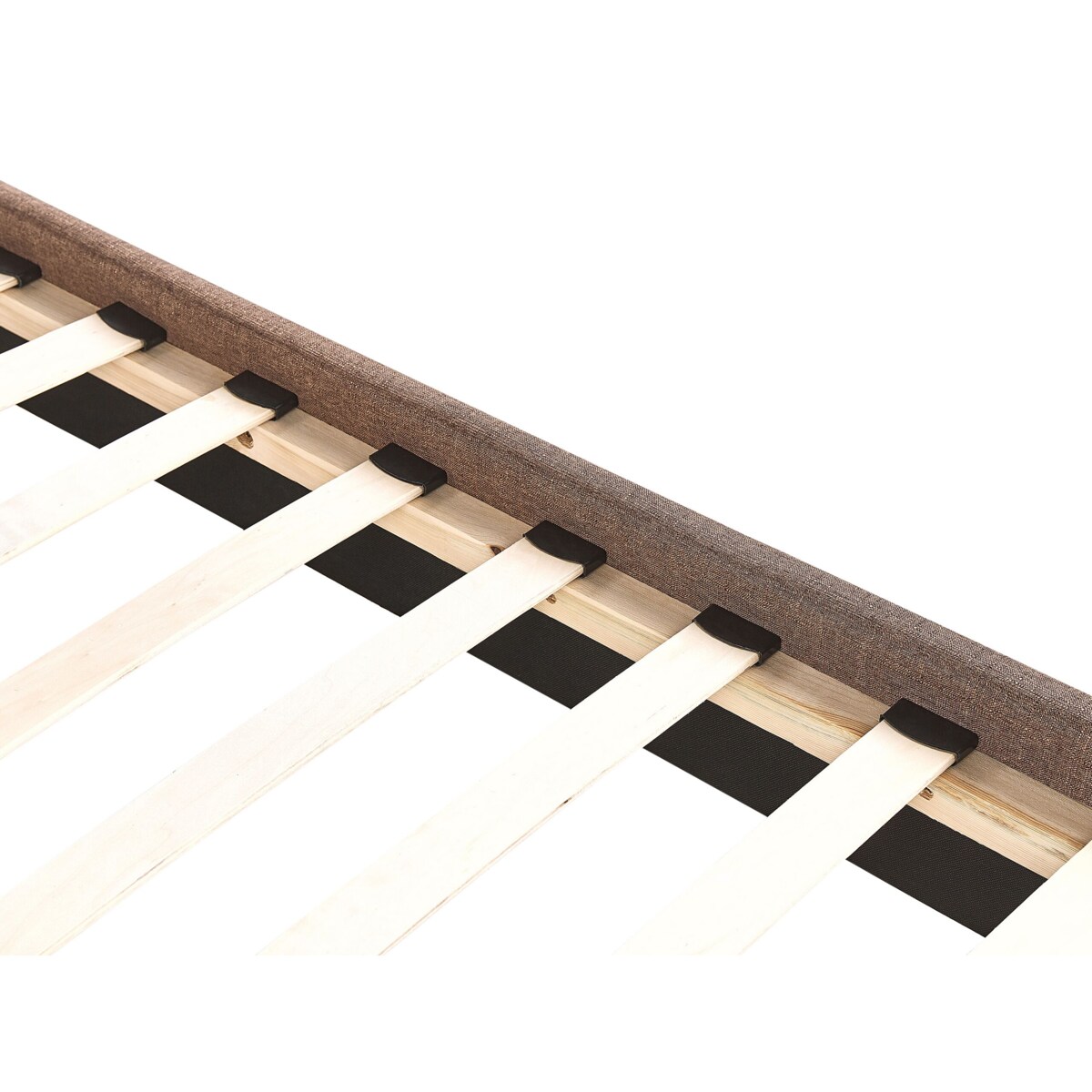 Łóżko wodne tapicerowane 180 x 200 cm brązowe LA ROCHELLE