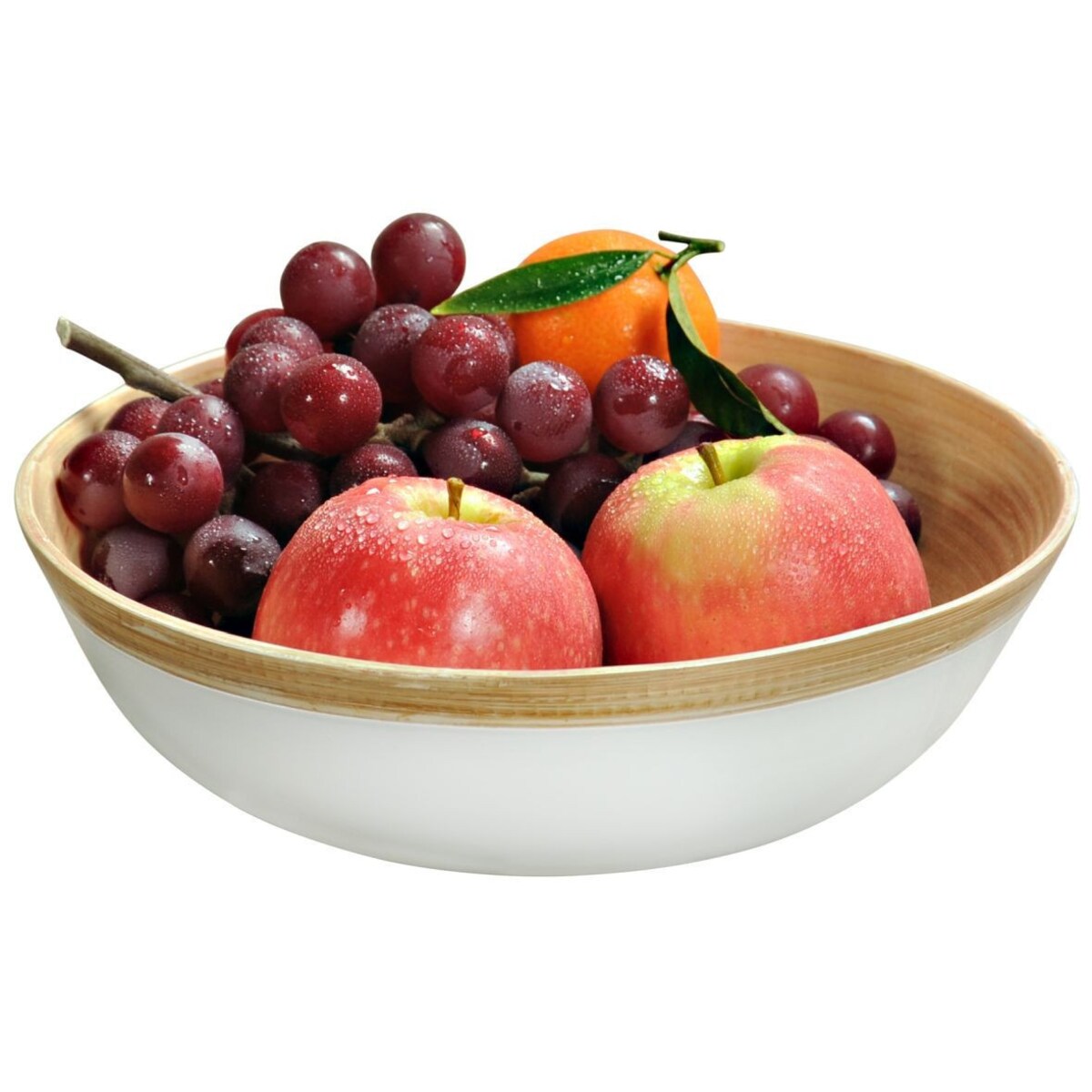 Kesper Miska bambusowa, śr. 23 cm, biała