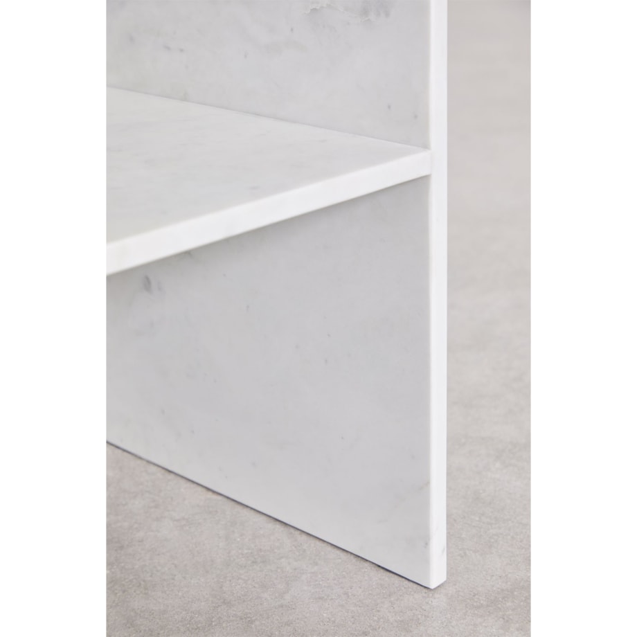 Stolik pomocniczy z marmuru 35x35 cm Gabrielle