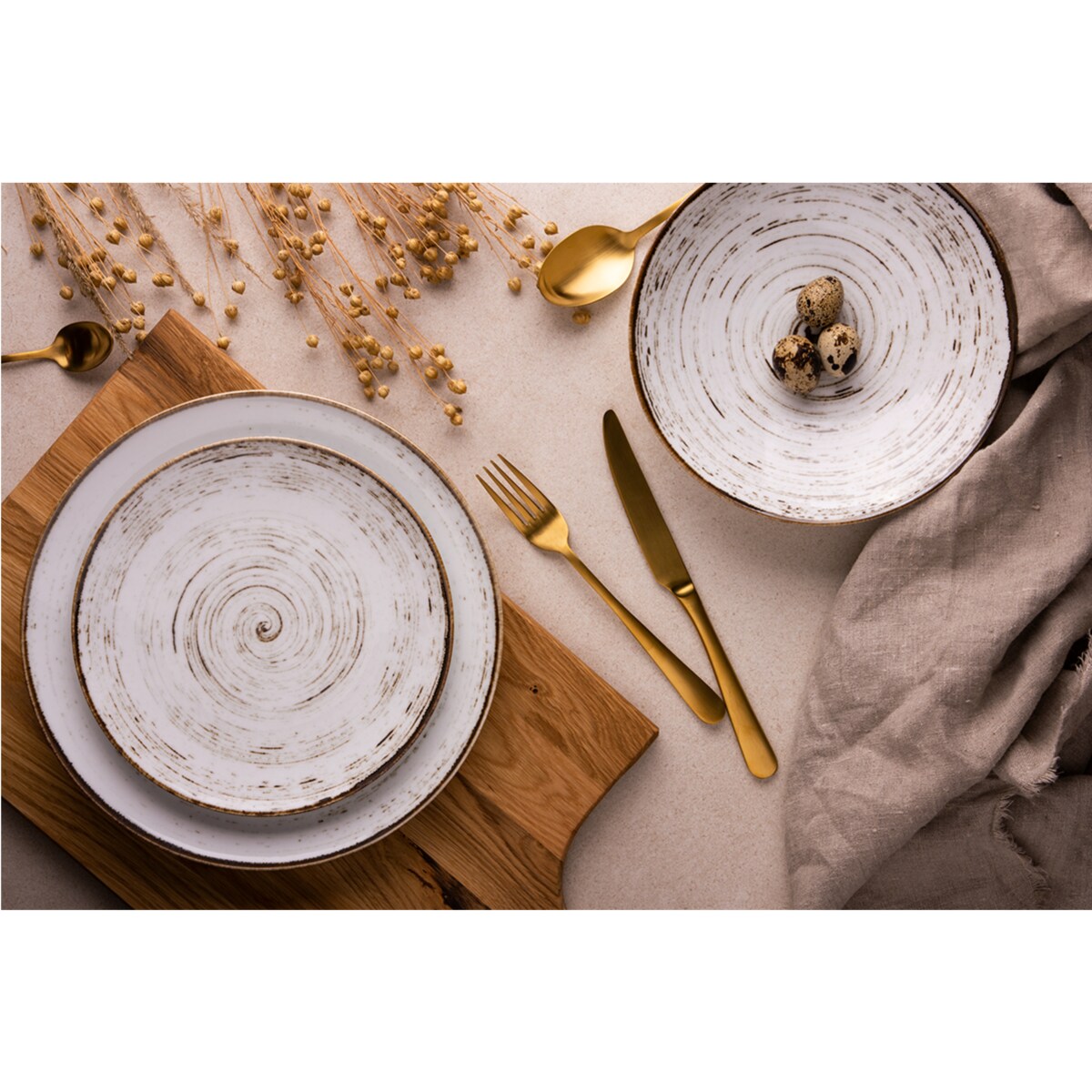 Konsimo ALUMINA Serwis obiadowy 6os. (18el.)