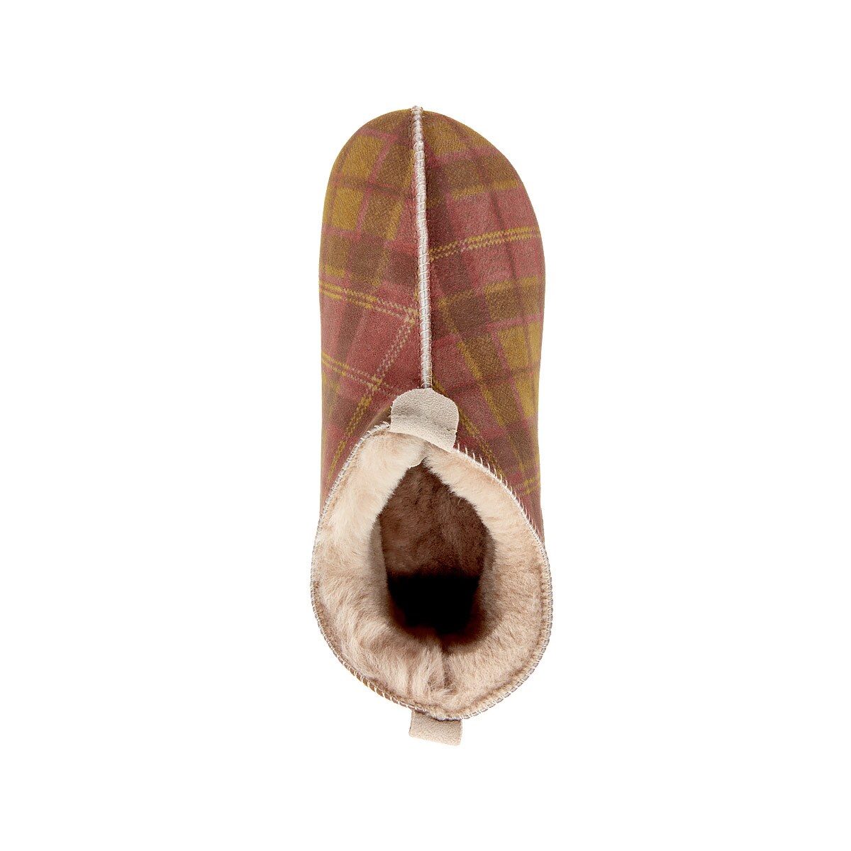 Kapcie damskie OXFORD Tartan czerwone 39