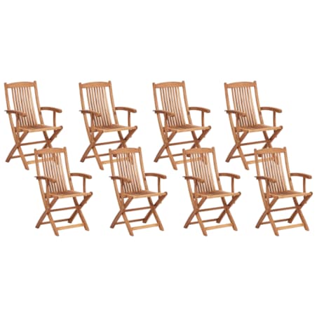 Zestaw ogrodowy dla 8 osób MAUI II Drewno akacjowe Jasnobrązowy