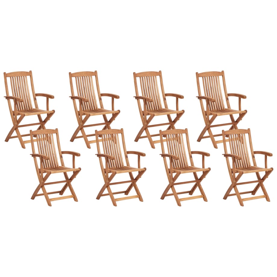 Zestaw ogrodowy dla 8 osób MAUI II Drewno akacjowe Jasnobrązowy