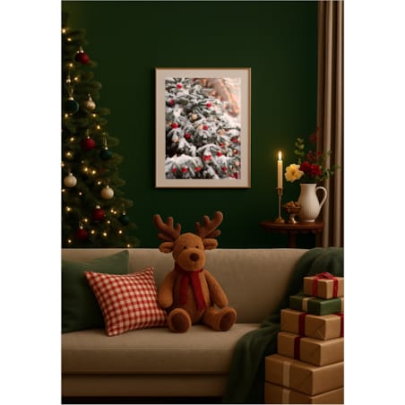 Poster Story, Plakat, Obraz - Świąteczna Choinka w Zbliżeniu, wymiary 21 x 30 cm