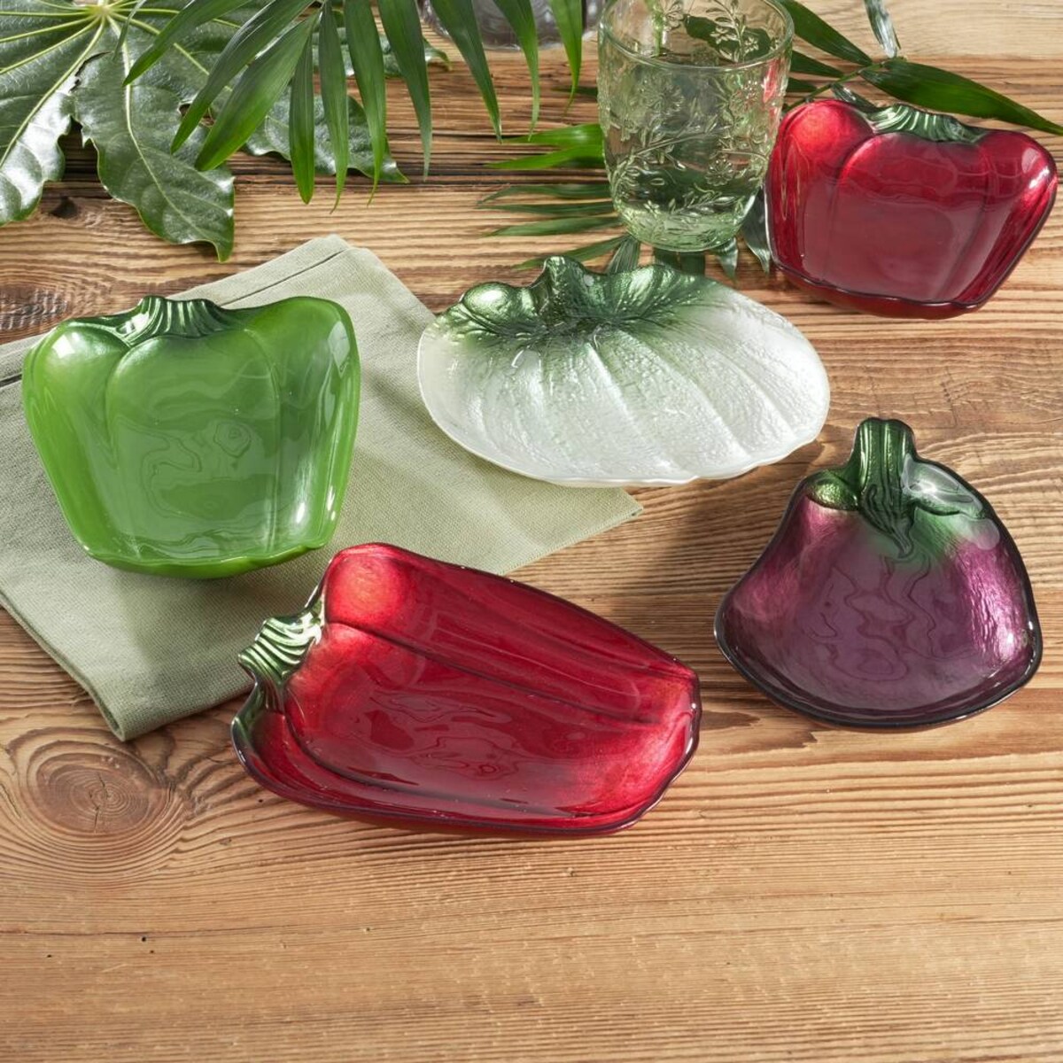 VILLA ITALIA Miseczka szklana 15 cm PAPRYKA czerwona