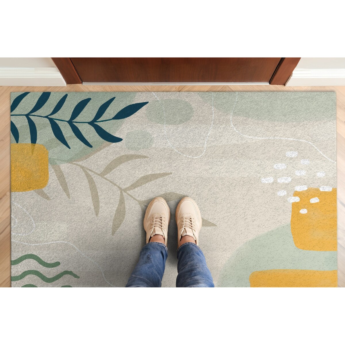 Wycieraczka XXL do wnętrz Geometryczna Abstrakcja 150x100 cm