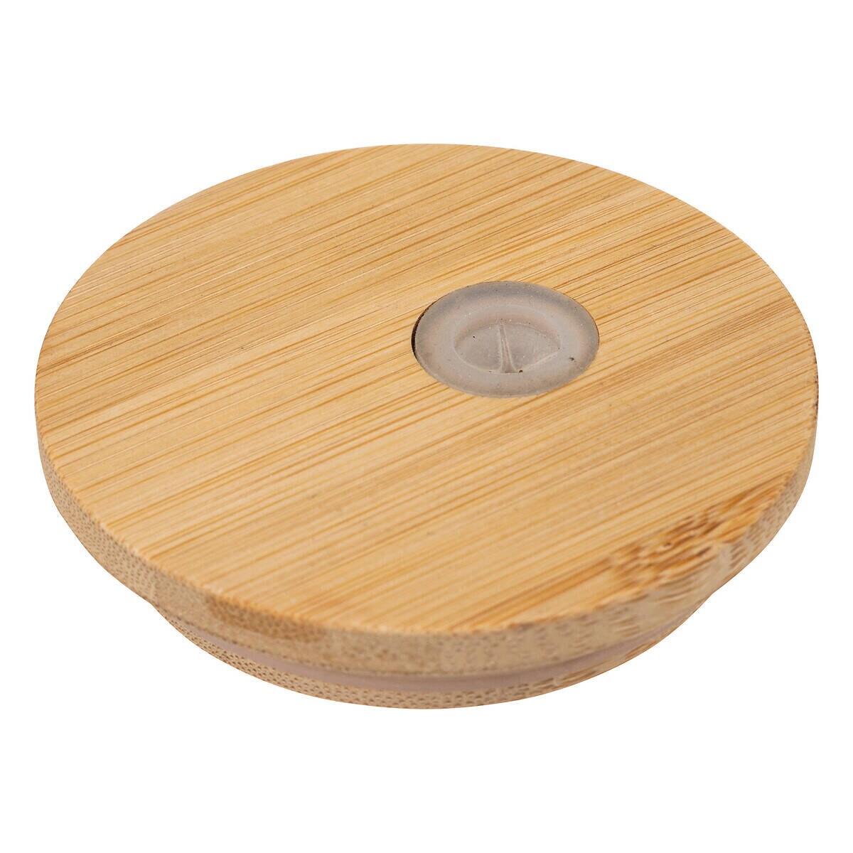 Szklany dzbanek i 4 szklanki z bambusową pokrywką