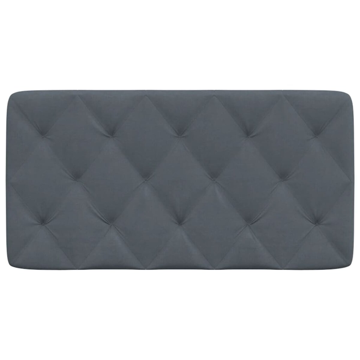 vidaXL Poduszka na wezgłowie, ciemnoszara, 100 cm, aksamitna