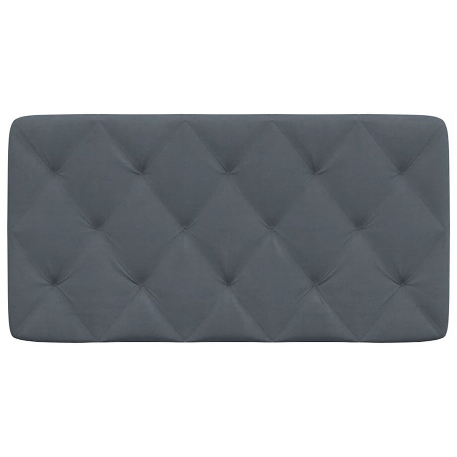 vidaXL Poduszka na wezgłowie, ciemnoszara, 100 cm, aksamitna