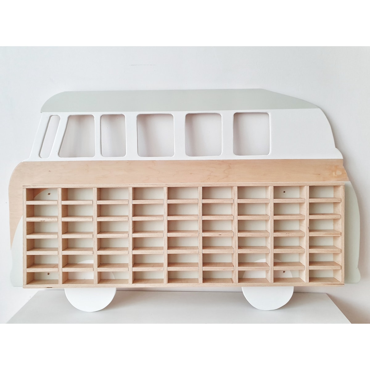 LOV.WOOD PÓŁKA DREWNIANA NA RESORAKI KAMPER OLIWKOWY