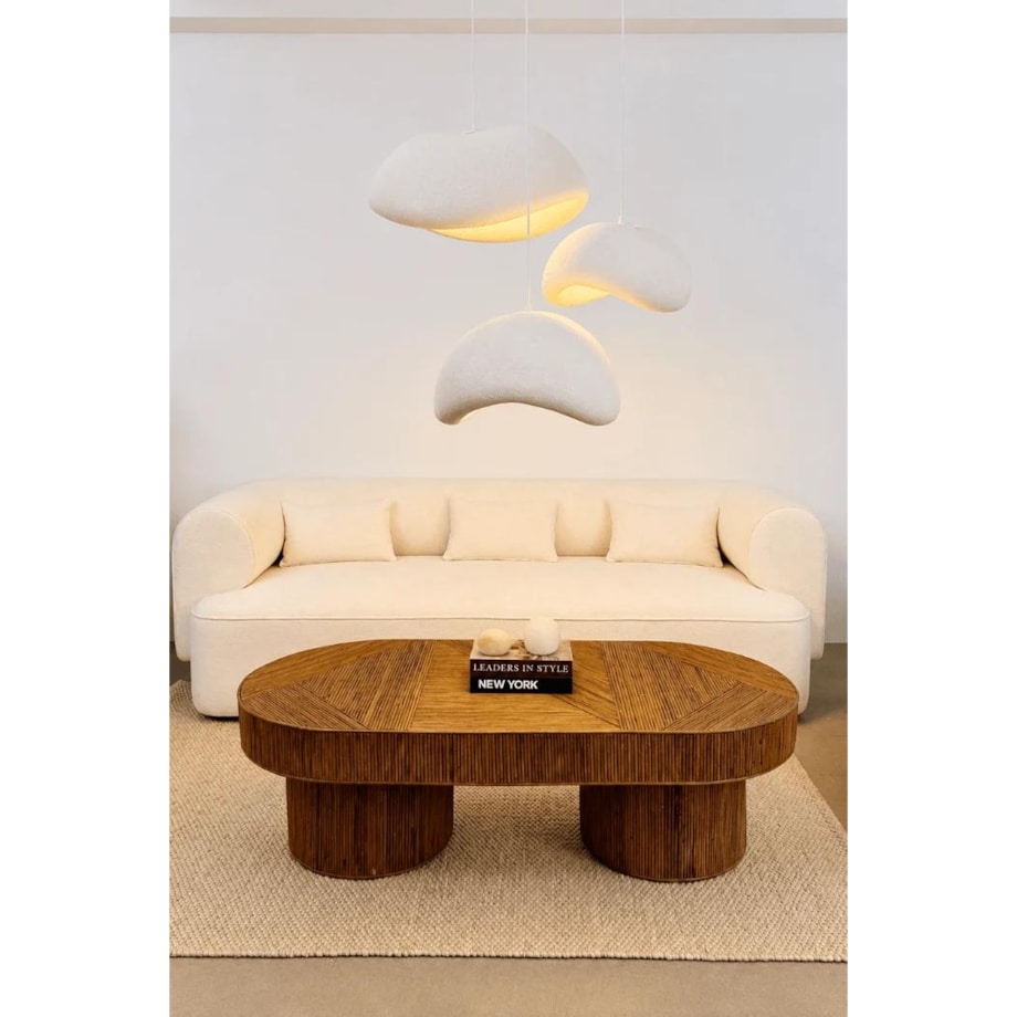 Zestaw trzech Lamp wiszących Asahi białe Monnarita