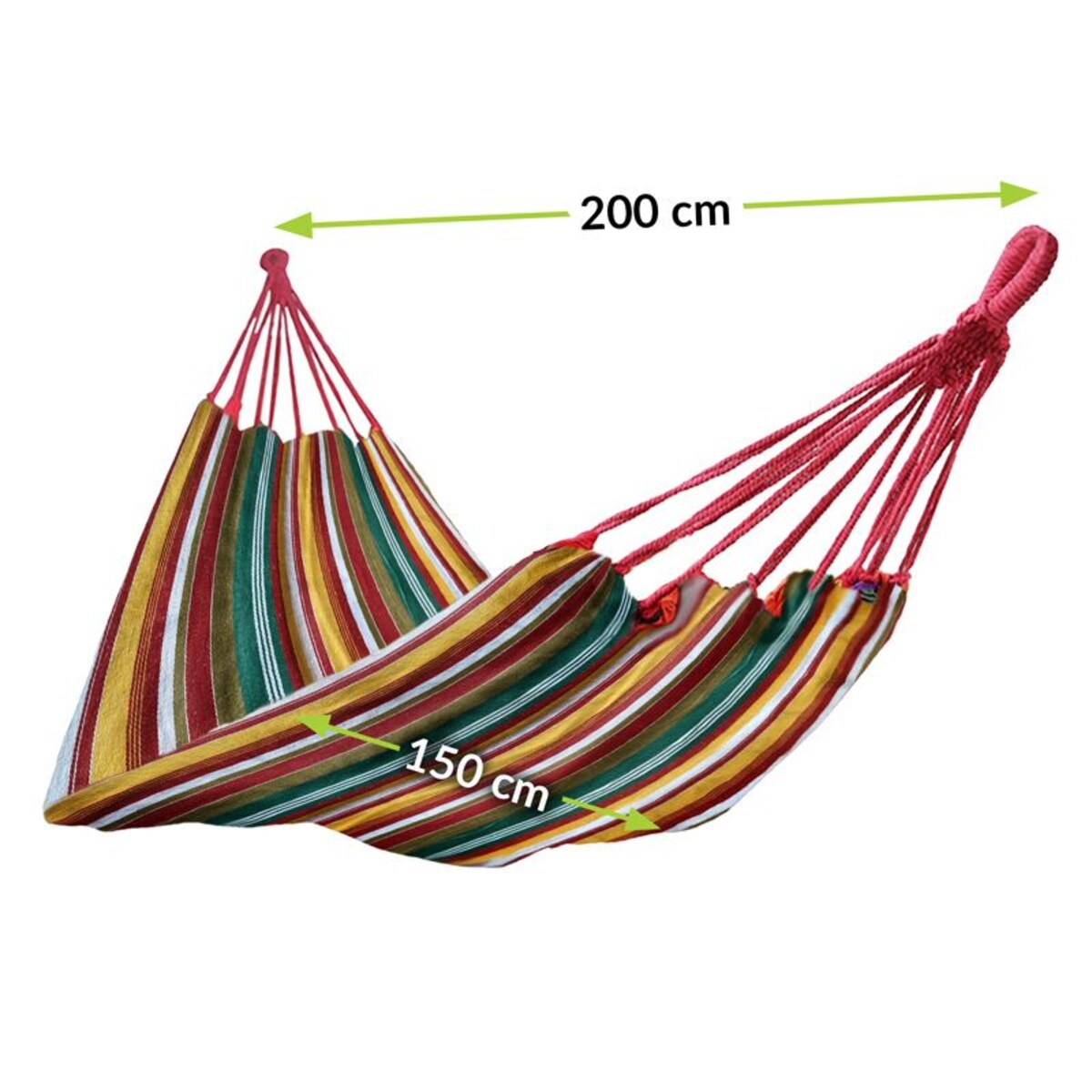 Hamak dwuosobowy kolorowy, do pokoju, ogrodu