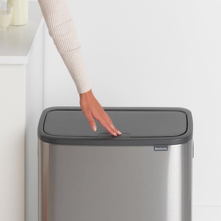 Kosz na śmieci Touch Bin BO 2x30L stal matowa 221422