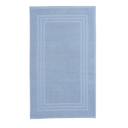 Kleine Wolke Lodge Wegański Dywanik Frotte niebieski 50x 80 cm ECO LIVING