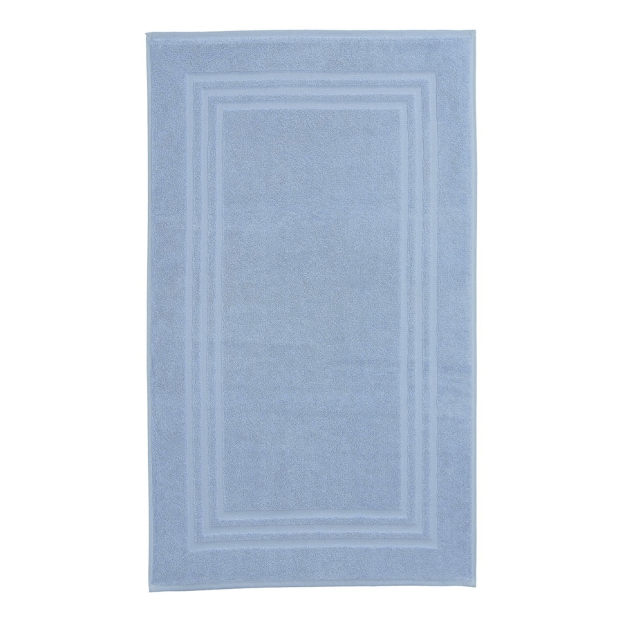 Kleine Wolke Lodge Wegański Dywanik Frotte niebieski 50x 80 cm ECO LIVING