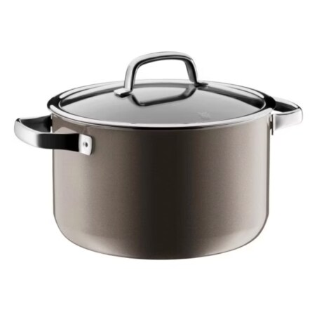 Garnek z pokrywką kolor mosiądzu Fusiontec Mineral, 24 cm, WMF
