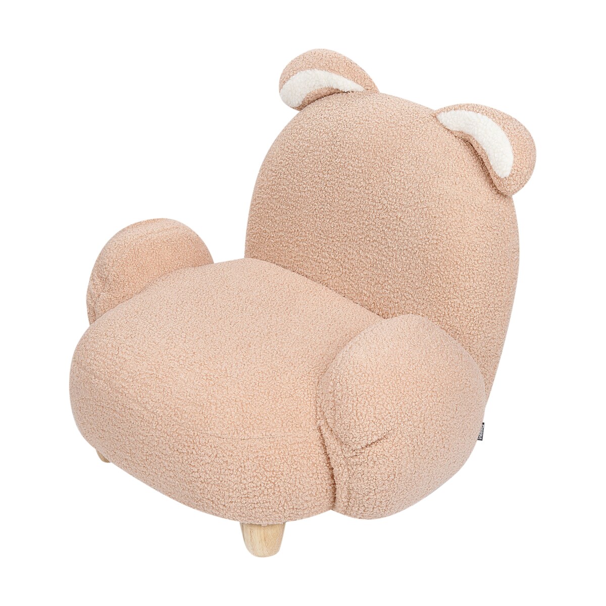 Fotel dziecięcy królik boucle beżowy KANNA