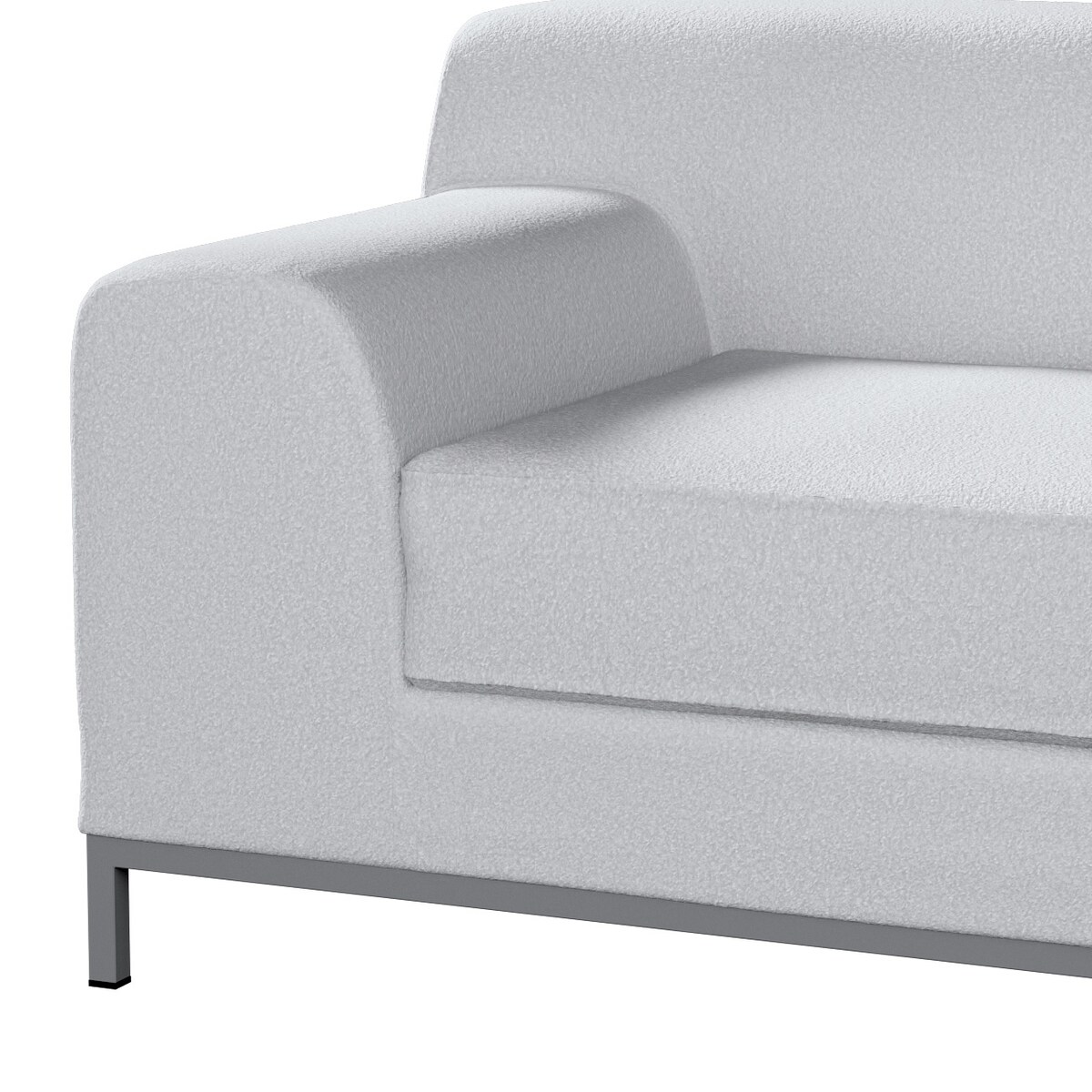 Pokrowiec na sofę lewostronną Kramfors 2-osobową, biała bukla, Sofa Kramfors, Boucle Teddy