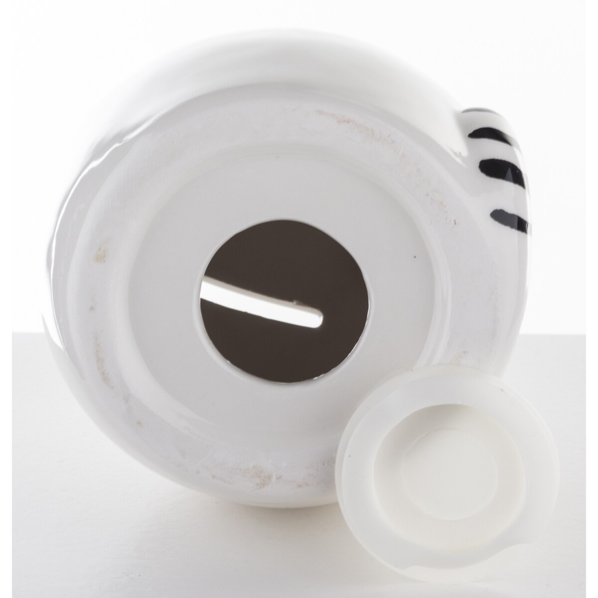 Skarbonka ceramiczna - 12x10x10 cm kotek GATTINO w koronie