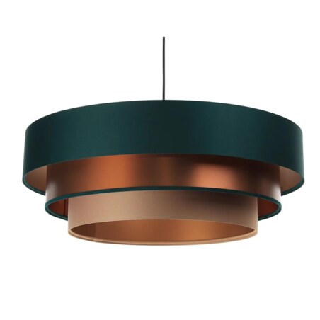 Lampa wisząca TRIO MIX zielona/miedziana/beżowa