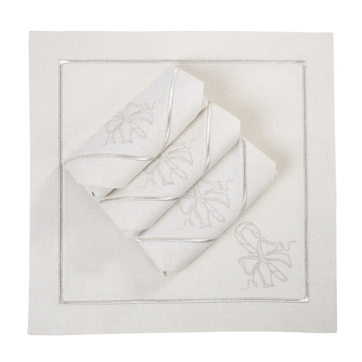 Serwetki Candy Cane Silverline - 4 sztuki