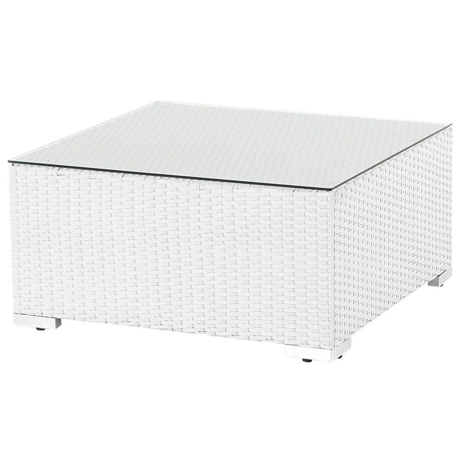 Zestaw ogrodowy z technorattanu 4-osobowy biały SANO II