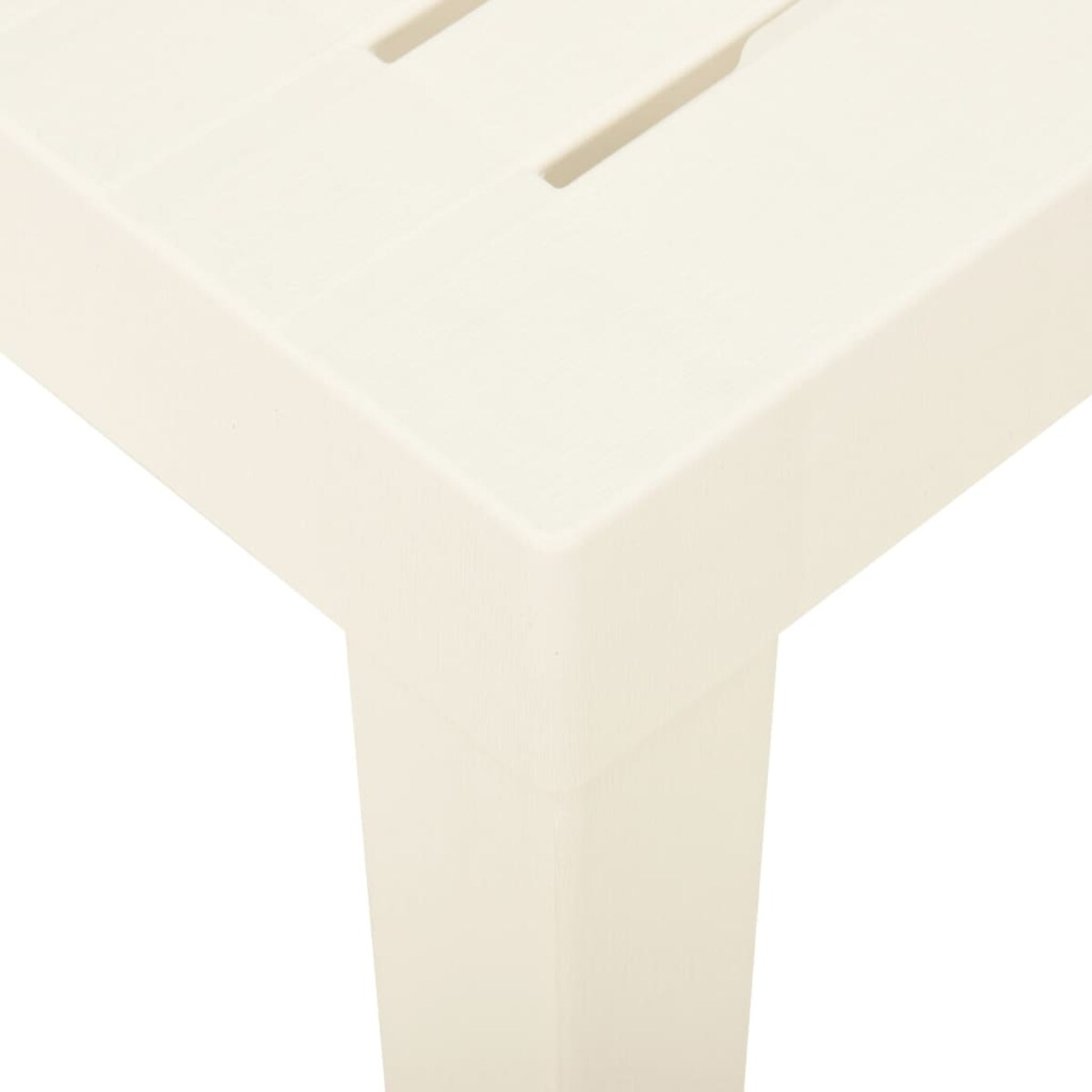vidaXL Stolik ogrodowy, biały, 79 x 65 x 72 cm, plastikowy