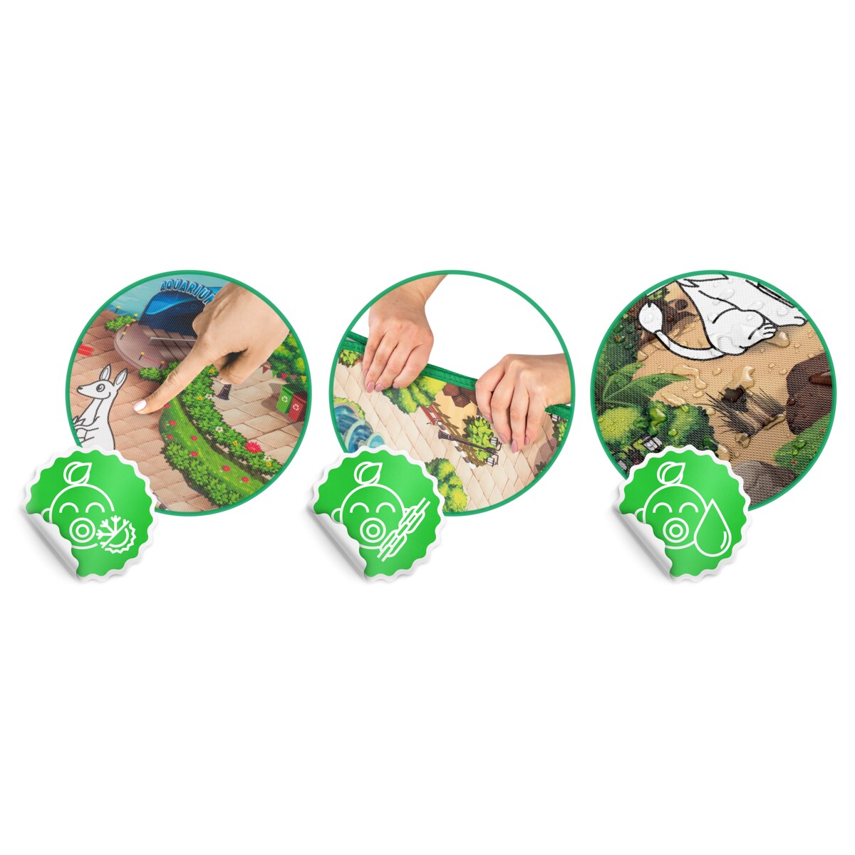 Mata edukacyjna piankowa dywan do malowania 92x120 cm zmywalna Ricokids