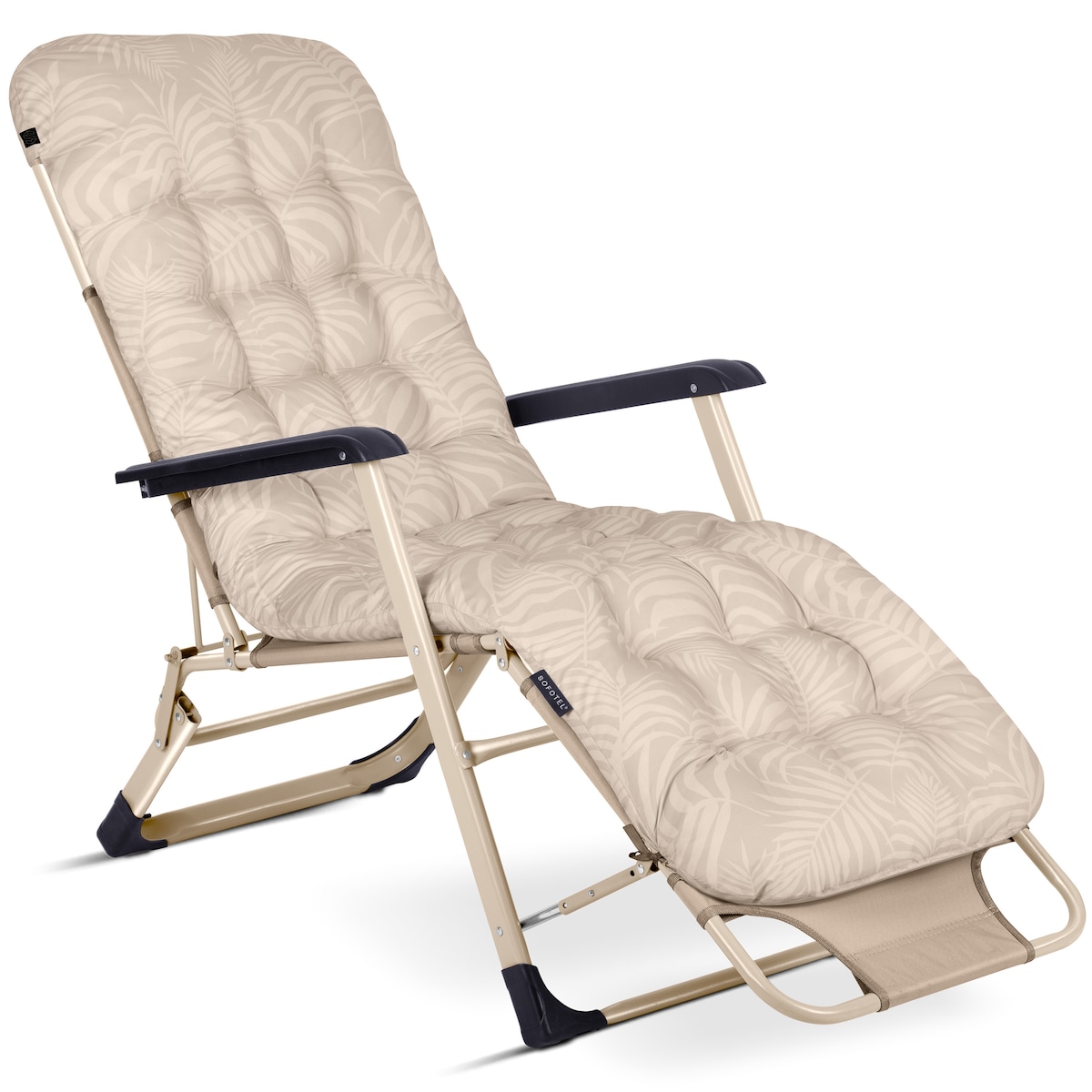 Leżak ogrodowy grawitacyjny z poduszką Sofotel składany fotel na taras balkon