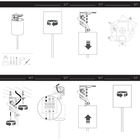 Lampa jadalniana zwis Zenith 10879 Nowodvorski nad stół stożek ciemnoszara