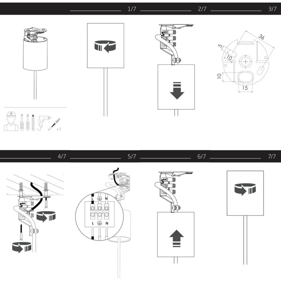 Lampa jadalniana zwis Zenith 10879 Nowodvorski nad stół stożek ciemnoszara