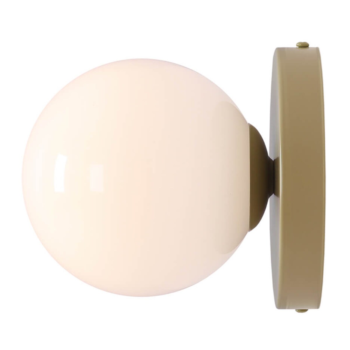 Okrągły kinkiet ścienny BALL 1126C12_S Aldex szklany biały pistacjowy